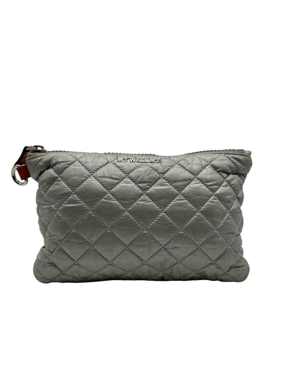 MZ Wallace Metallic Silver Metro Pouch